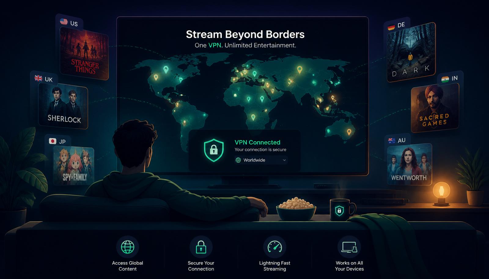Unlock global streaming libraries