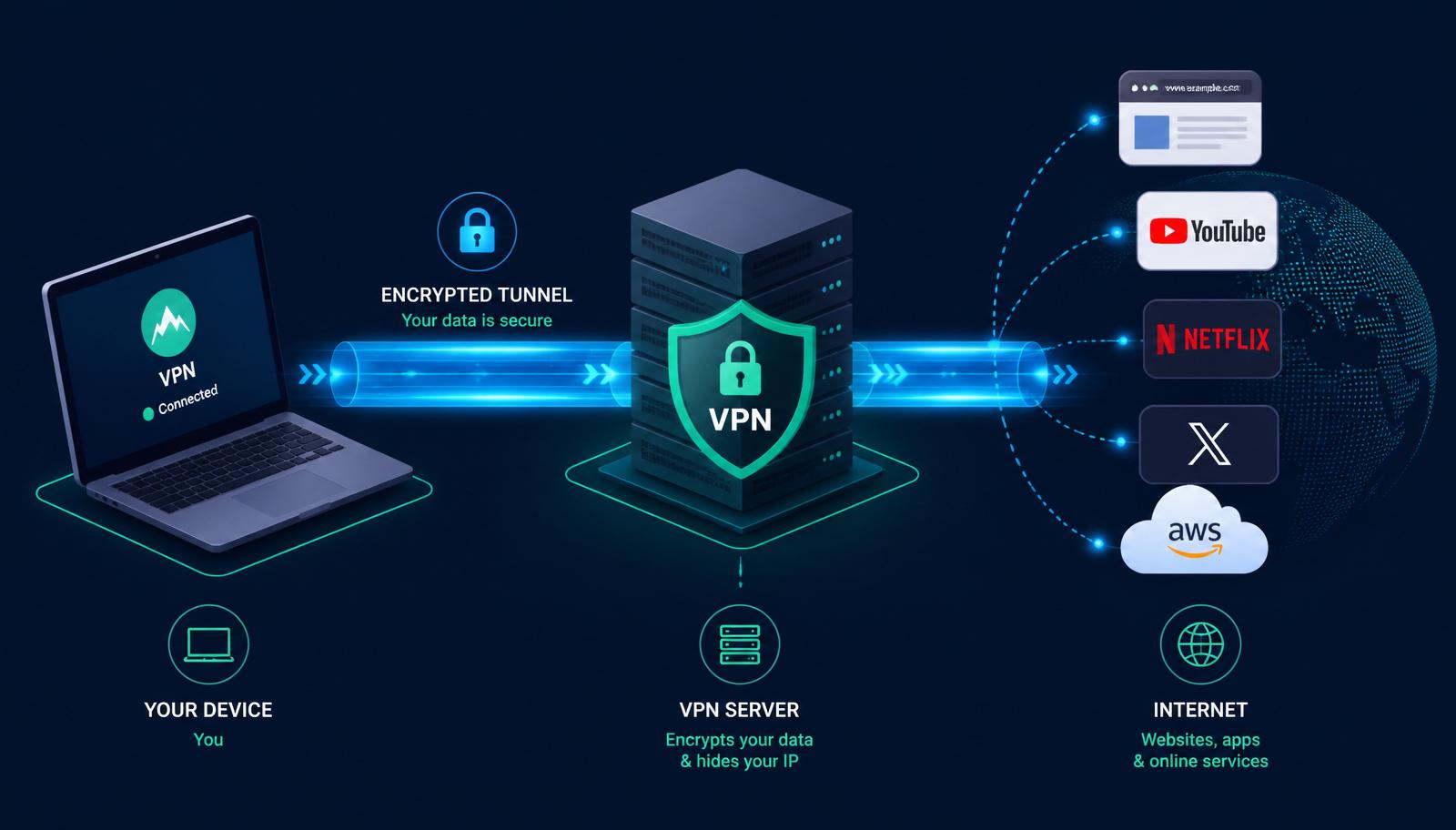 How does a VPN work?